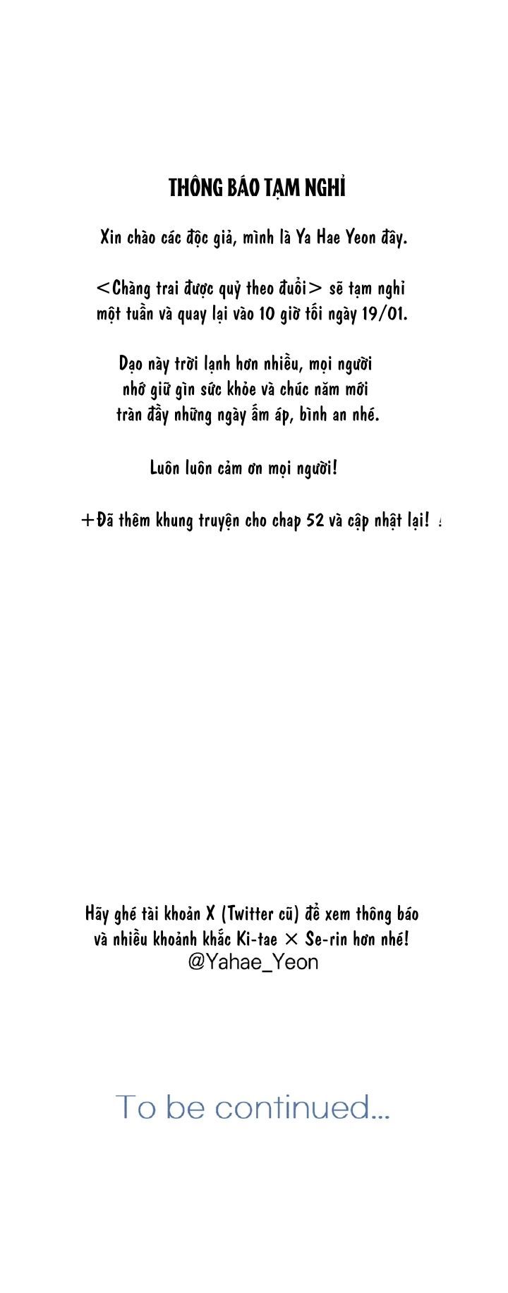 [KHÔNG CHE] Người Đàn Ông Có Ma Theo Sau Chap 52.5 - trang 2